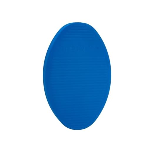 TheraBand Stability Trainer Pad, Intermediate Level Blue Foam Pad, Balance Trainer & Wobble Cushion for Balance & Core Strengthening, Rehabilitation, & Physical Therapy, Round Sport Balance Trainer