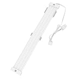 Yosoo Health Gear RGB Motherboard-Streifen, ARGB 5V 3-Pin LED-Kabel, Synchronisierte PSU-LED für 24-Pin Mainboard und 8-Pin Grafikkarte