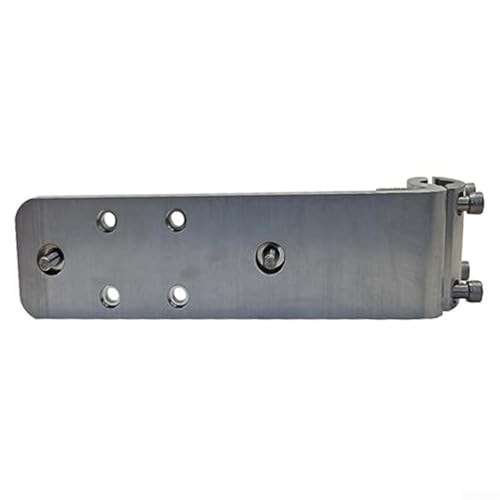 Soporte para parrilla de barco anodizado de aluminio con anclaje de plata 6