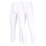 Götzburg Lange Unterhose mit Eingriff Long John 2er Pack (weiß, 6 = L)