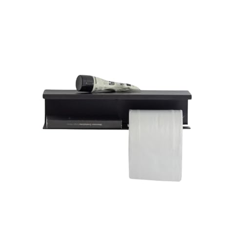 YOUS® Porte-papier toilette de qualité supérieure Keep On Rolling (noir profond)