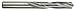 Morse Cutting Tools 92255 Screw Machine Length Drill Bits, Solid Carbide, TiALN Finish, 135 Degree Point, 36 Size