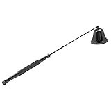We Moment Zone Kerzenlöscher aus Edelstahl Kerzen Dochtlöscher mit Griff Kerzenglocke Für Kerzen Docht Löscher Dochtlöscher aus Qualität Edelstahl Gefertigt Candle Extinguisher (Schwarz)