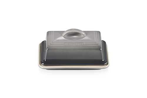 Le Creuset Stoneware Butter Dish, 900 g, 17 x 12.5 x 9 cm, Flint, 70837174440000 - Image 2