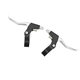 ORFOFE Aluminium Bremshebel für Mountainbike Aufnahme Langlebig Robust Paar Geeignet für Klapprad Ersatz Bremsgriff Fahrrad Handbremse Hebel