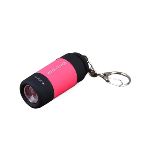 Lampe de poche de randonnée en plein air rose portable et étanche