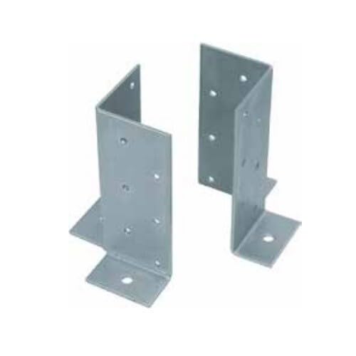  Generico Coppia Supporto A Pavimento Trave Legno Porta PILASTRO D\'ANGOLO MM 70x70xH 180