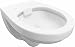 Produktbild ADOB, spülrandlose wandhängende WC Keramik Toilette hänge WC, Wand WC spülrandlos, weiss inkl. Schallschutzmatte, 28012