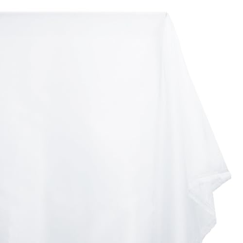 Sparkle Crystal Sheer Organza Fabric Shiny for Fashion, Crafts, Decorations 60 (White, 1 Yard)
