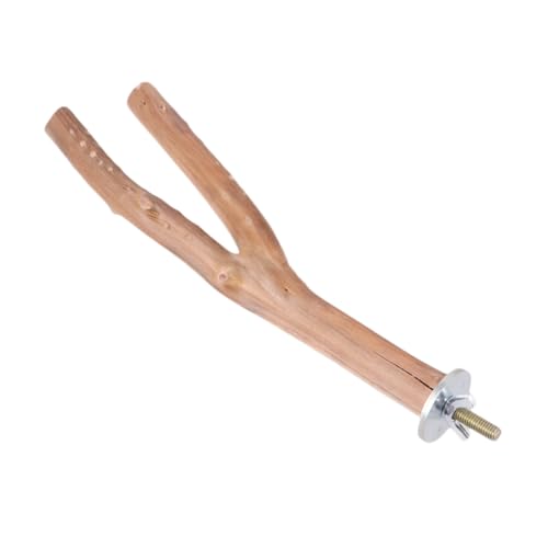 HEMOTON 1Pc Wooden Stand for Parrot S Random Color Bird Perch Stick Durable Claw Grinding Pole for Macaw Budgies and Parakeet Exercise and Play Accessory