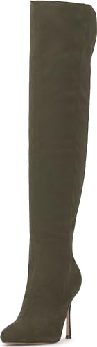 Botte au-dessus du genou haut de gamme Nicolosiw Jessica Simpson coupe veau large 40 EU
