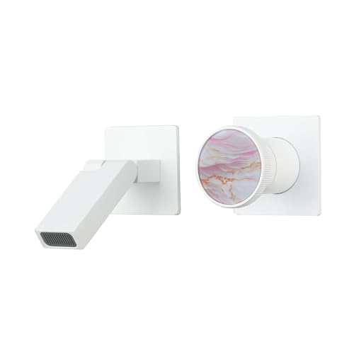 Mitigeur lavabo pliable blanc cascade robinet mural encastré