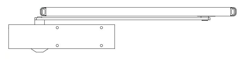 Ferme-porte à came blanc SEVAX à force réglable de 2 à 4 pour une fermeture de porte fluide