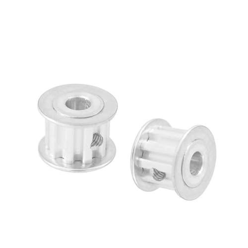 2Pcs Transmission Pulley XL 10T 4/5/6/6.35mm Inner Bore 11mm Width Timing Belt Pulley(4mm)
