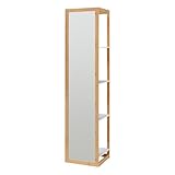 [RÉSUMÉ] Étagère avec miroir intégré L'étagère sur pied avec miroir combine un rangement pratique à un design minimaliste et moderne.