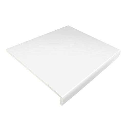 250mm White UPVC Window Board/Cill Cover 2.5m Long 9mm Thick Plastic Window Sill Capping