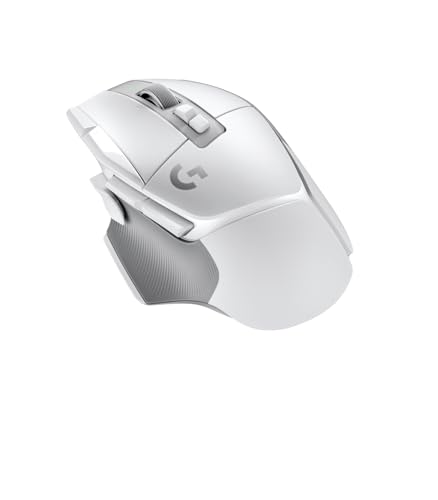 G502 X LIGHTSPEED Mouse Gaming Wireless - Mouse Ottico con Switch Ottico-Meccanici Ibridi LIGHTFORCE, Sensore per Gaming HERO 25K, Compatibile con PC - macOS/Windows - Bianco