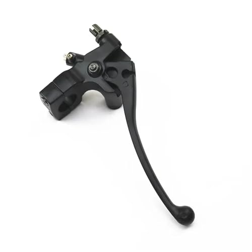 Levier d'embrayage gauche noir 1" en aluminium pour moto cruiser