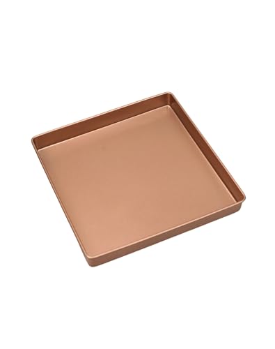 Non-Stick Square Cake Tin 11Inch,Heavy Duty Carbon Steel Brownie Pan,Baking Tray Ideal for Bakes and...