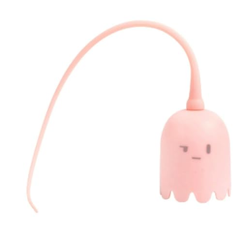 ULOVEJOY猫遊び道具、ペット、電動猫じゃらし棒、スマート魔尾猫娯楽自分シリカゲル尻尾耐噛、自動回転ボール、一人で遊ぶ狩猟天性満足寂しさ解消ストレス運動不足対策、猫じゃがいも電動T-ypec充電式猫プレゼント (ピンクです)