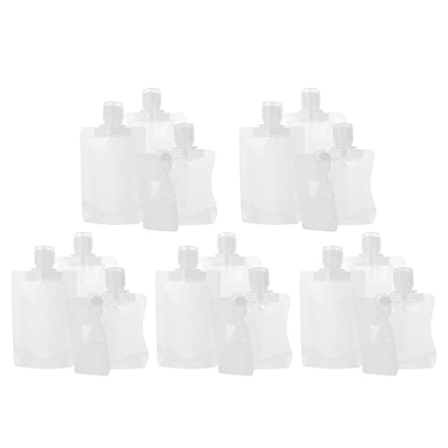 FOMIYES 20 Pcs Bolsas de Viagem Recarregáveis ​​Tamanho de Viagem Sacos de Aperto Vazios Recarregáve