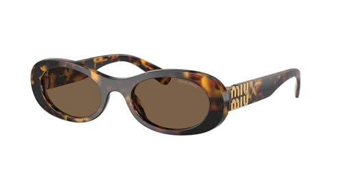 Miu Miu Narrow Havana Sunglasses
