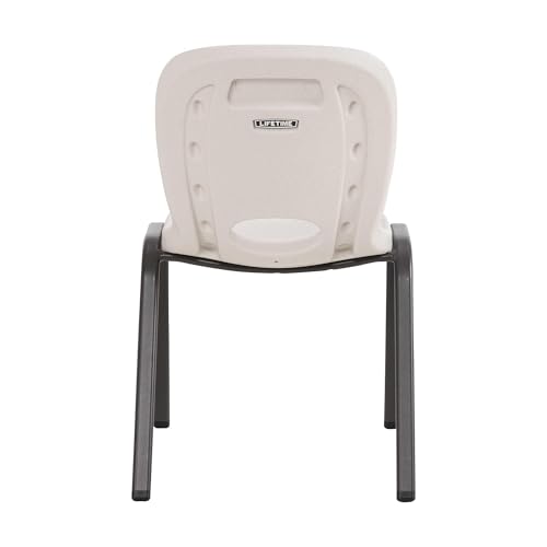 LIFETIME 80383 Kids Stacking Chair, Almond