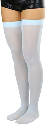 Image of ToBeInStyle Women's Nylon Thigh High Schoolgirl Opaque Stockings