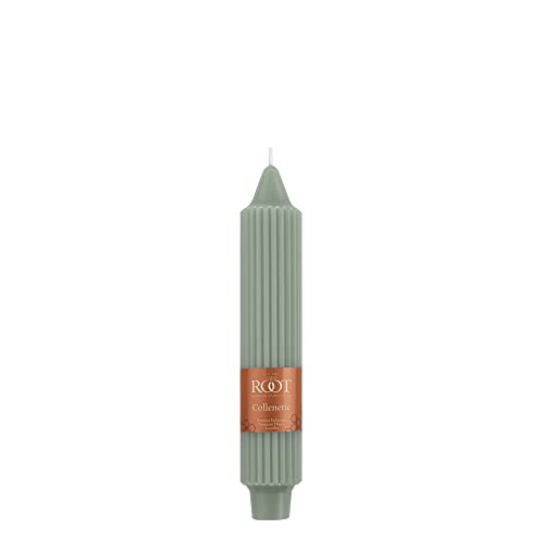 Root Candles 4-Count Unscented Dinner Candles Dripless Beeswax Enhanced Timberline™ Collenette Boxed Candle Set, 7-Inch, Sage Green by Root - Image 2
