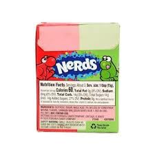 Wonka Nerds Wild Cherry & Watermelon - Cereza & Sandía - 46.7gr - Pack de 3!