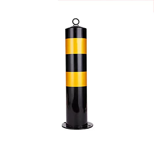 Parking Security Post Steel Fixing Chain Bolt Driveway Vehicle Car Space High Visibility Yellow Black Barrier