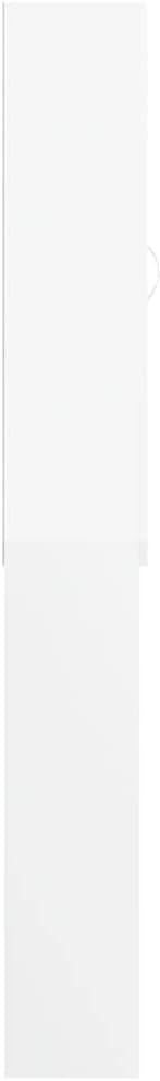 YAFF Washing Machine Cabinet White 25.2"x10"x74.8"