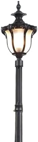 Lámpara de Poste Exterior Estilo Victoriano 210 cm Negra miniatura 1