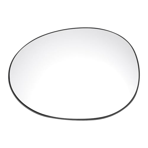 Image of X AUTOHAUX Rear Mirror Glass W/Backing Plate White Glass for Peugeot 107