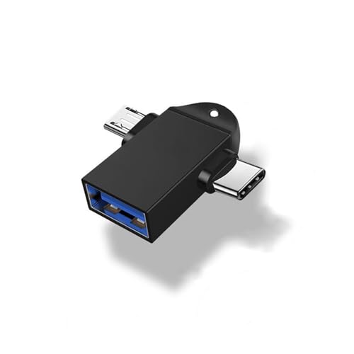 OTG変換アダプタ2in1データ転送 Type C/USB-Micro B to USB 3.0 メス 音楽、カメラカードリーダー、マウスとキーボードハブ、ピアノコンバータ、USBスティック接続など