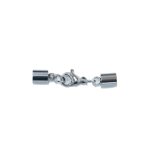 シルバー925 スクロール エンドパーツ 革紐用 留め具 2セット(4個入) 21BCFZiyelL.jpg