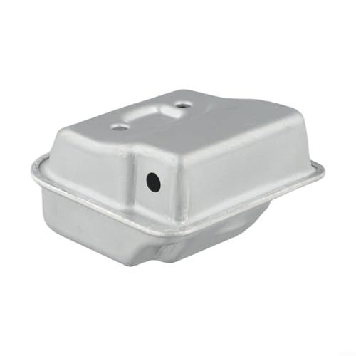 Repuesto de silenciador de reducción de ruido para cortacésped Km55 compatible con motosierras de plástico Fs38 Fs45 Fs55 Km38 Km45, pieza negra resistente para una configuración sencilla