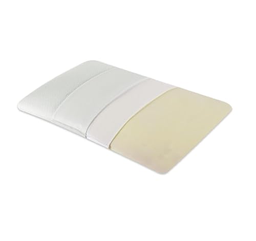 Image of Araami Orthopaedic Memory Foam Slim Size Bed Pillow for Back and Side Sleeper, with Premium Organic Bamboo Removable Cover (24 x 17 x 2 INCH)