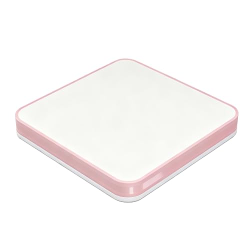 Plafonnier LED mince contre les plafonds bas, diamètre 40 cm couleur rose