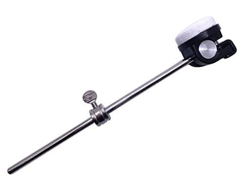 TUOREN Bass Drum Pedal Beater Metal Cobra Hammer Head Percussion Instrument Accessory BLACK(White...