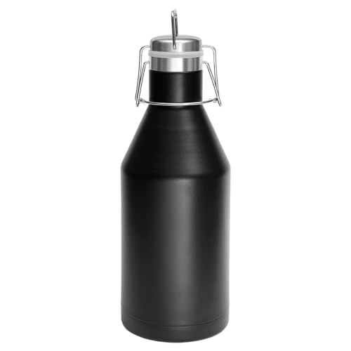 Imprue Growler isolado a vácuo de aço inoxidável de 1,8 ml: tampa superior para bebidas frescas em m