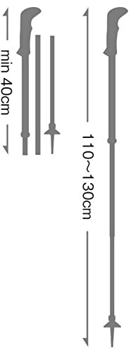Foto von Leki Makalu FX Carbon Stöcke, Black-orange-naturalcarbon, 110-130cm