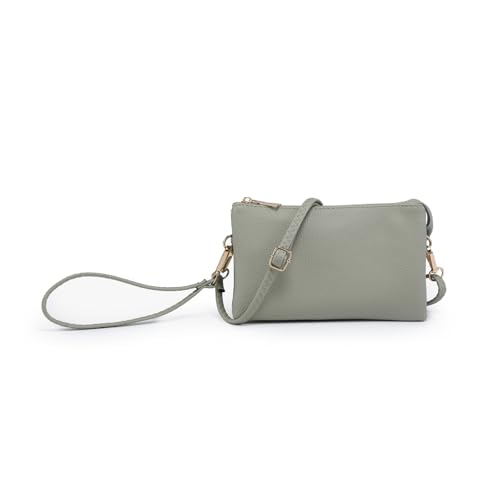 Image of JEN & CO. Riley Crossbody Bags for Women Vegan Leather Wristlet Clutch Wallet Purses Handbags with 2 Straps