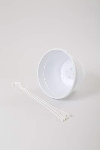 Image of CAPPL 8 Inch Hanging Pot, 6 Pcs, White Colour