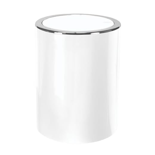 Kleine Wolke Clap Kosmetikeimer, ABS, Weiß, 5 Liter