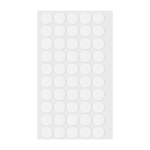 LLPT Doppelseitige Klebepunkte Transparente Runde | 50 Stück | 15MM | Entfernbare Nano-Aufkleber | Super Sticky Wasserfeste Keine Spuren | für DIY-Heimdekoration (ND050)