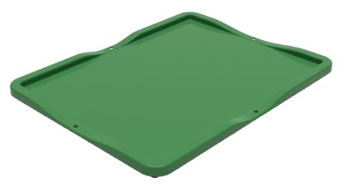 Colour Coded Euro Plastic Stacking Industrial Storage Containers Boxes Crates! (400 x 300 Lid, Green)