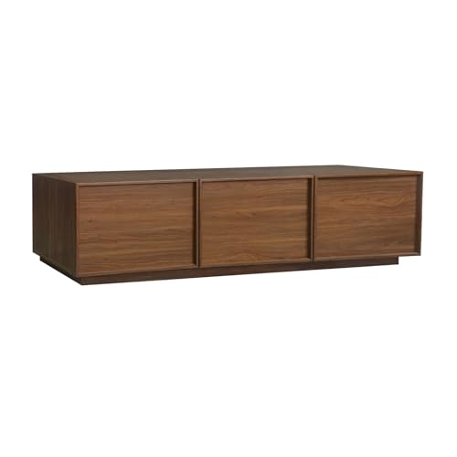 Alice's Garden sweeek - Meuble TV décor Bois 3 Portes Noyer 180cm L 180 x P 43 x H 45cm - Kuba