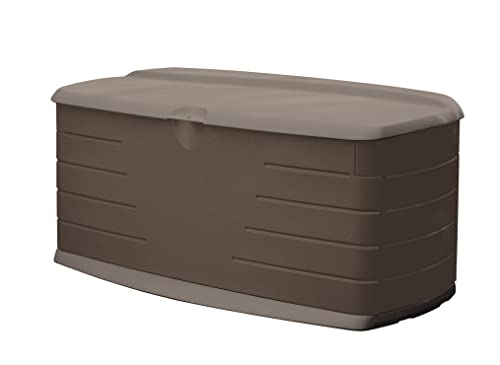 Rubbermaid Large Resin Outdoor Storage Deck Box with Seat (90