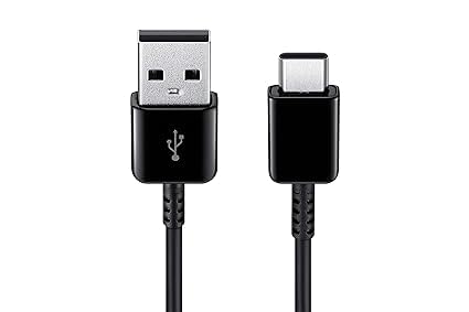 Image of Original USB A to C Cable for Samsung Galaxy A20s,A21,A21s,A30,A30sA31,A41,A42,A50,A50s,A51,A52,A70,A71,A81 USB Cable Original Like Type-C Cable - (1.5M), Compatible Smartphone, Black (VIP-146)
